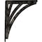 Ekena Millwork Nevio Wrought Iron Bracket, (Triple center brace), Antiqued Pale Gold 2"W x 12"D x 15"H BKTM02X12X15TNEAPG - alternate 6